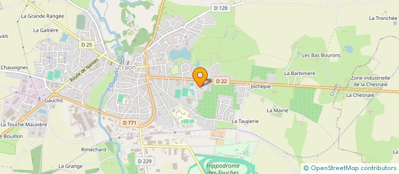 localisation de l'entreprise SAMAB ELEVAGE à CRAON