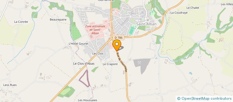 localisation de l'entreprise SAMACE  SAINT-ALBAN