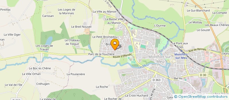 localisation de l'entreprise SAMADHI YOGA  MONTFORT-SUR-MEU