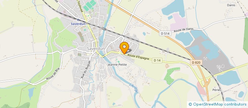 localisation de l'entreprise SAMADIS à SAVERDUN
