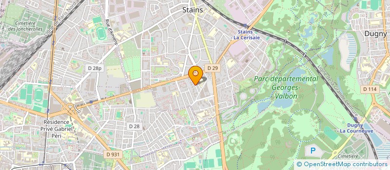 localisation de l'entreprise SAMADJ SERVICES à STAINS