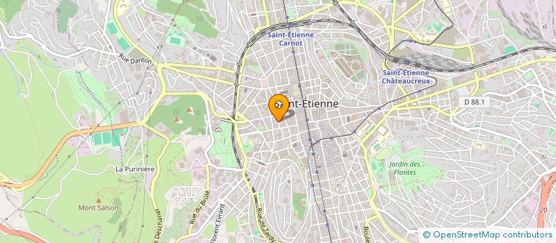 localisation de l'entreprise SAMAFE  SAINT-ETIENNE