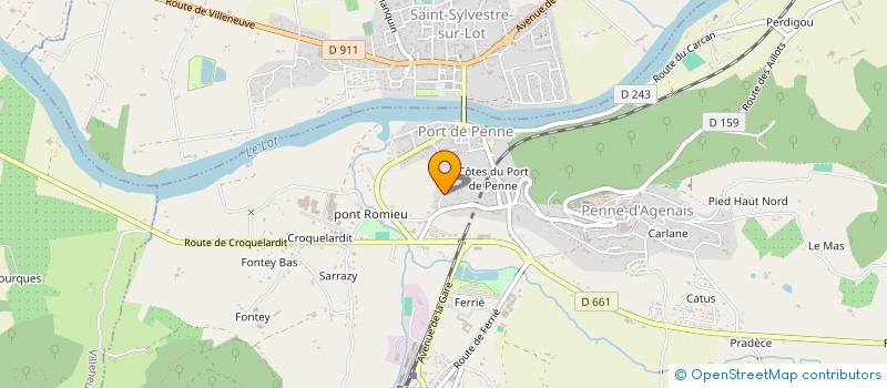 localisation de l'entreprise SAMAGI  PENNE-D'AGENAIS