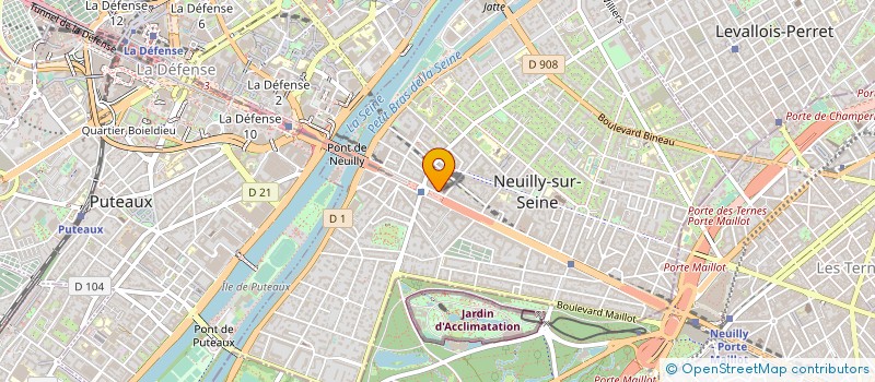 localisation de l'entreprise SAMAH EPICERIE à NEUILLY-SUR-SEINE