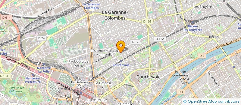 localisation de l'entreprise SAMAH GROUP DISTRIBUTION  COURBEVOIE