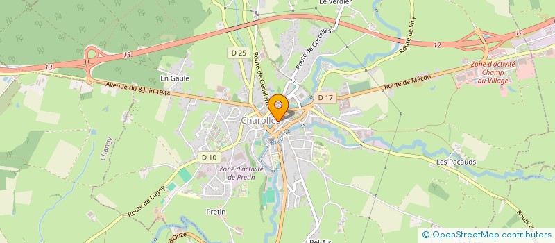 localisation de l'entreprise SAMALOU à CHAROLLES