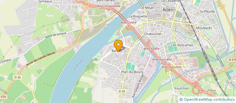 localisation de l'entreprise SAMALYSSA à ARLES
