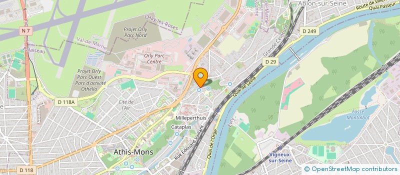 localisation de l'entreprise SAMAN LOGISTIQUE à ATHIS-MONS