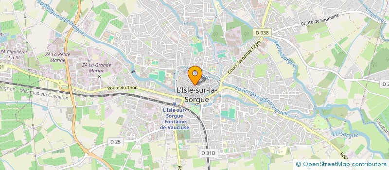 localisation de l'entreprise SAMANA à L'ISLE-SUR-LA-SORGUE