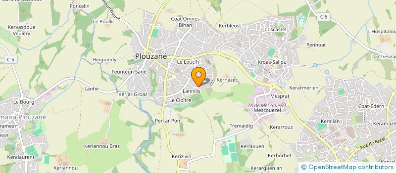 localisation de l'entreprise SAMANA  PLOUZANE