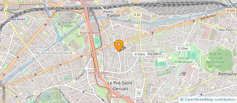 localisation de l'entreprise SAMANTHY MINI MARCHE  PANTIN