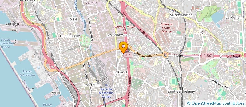 localisation de l'entreprise SAMAR à MARSEILLE