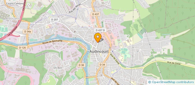 localisation de l'entreprise SAMAR  AUDINCOURT