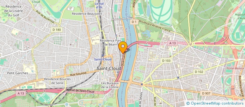 localisation de l'entreprise SAMARCANDE SA à SAINT-CLOUD