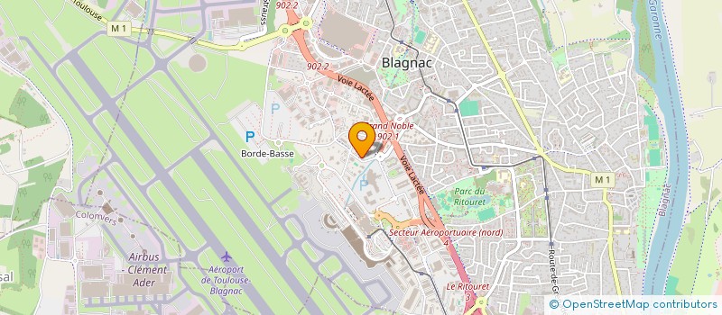 localisation de l'entreprise SAMARES ENGINEERING à BLAGNAC