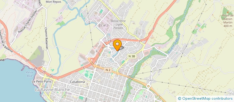 localisation de l'entreprise SAMARIA à SAINT-PIERRE