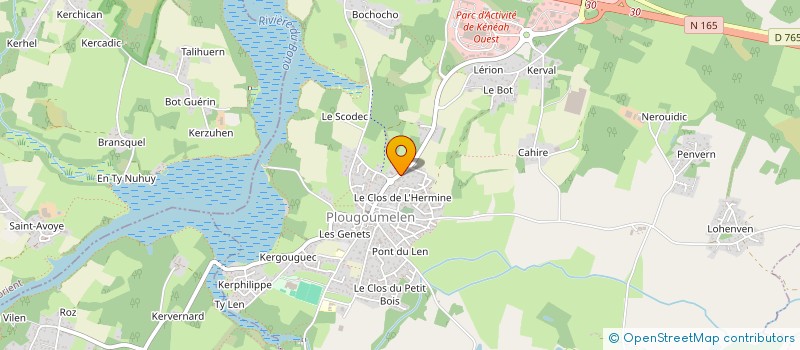 localisation de l'entreprise SAMARINE  PLOUGOUMELEN