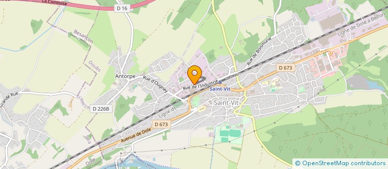 localisation de l'entreprise SAMARO à SAINT-VIT