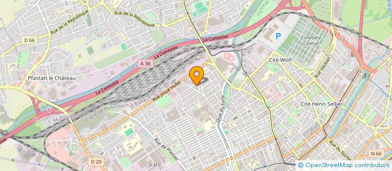 localisation de l'entreprise SAMAS  MULHOUSE