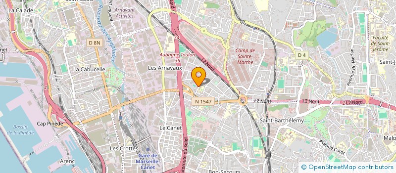 localisation de l'entreprise SAMAX CONNEXION à MARSEILLE