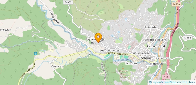 localisation de l'entreprise SAMAYA à LODEVE