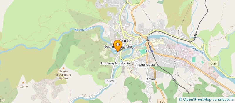 localisation de l'entreprise SAMB'AVA DI CORTI à CORTE