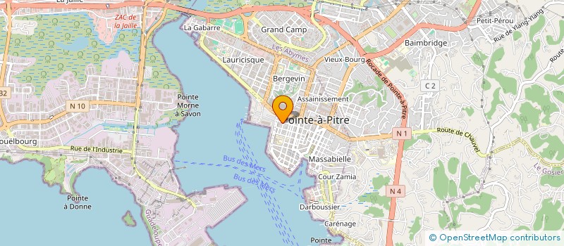 localisation de l'entreprise SAMB SOC ANTILLA MENUISER BOIS à POINTE-A-PITRE
