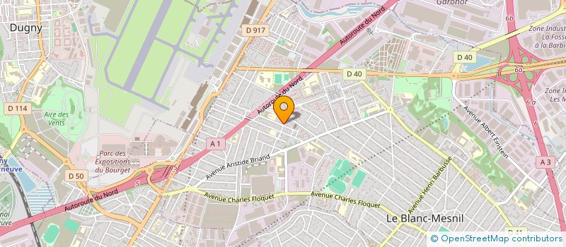 localisation de l'entreprise SAMBA à LE BLANC-MESNIL