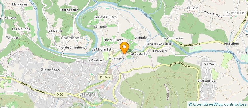 localisation de l'entreprise SAMBA BOXE  CHAMBONAS