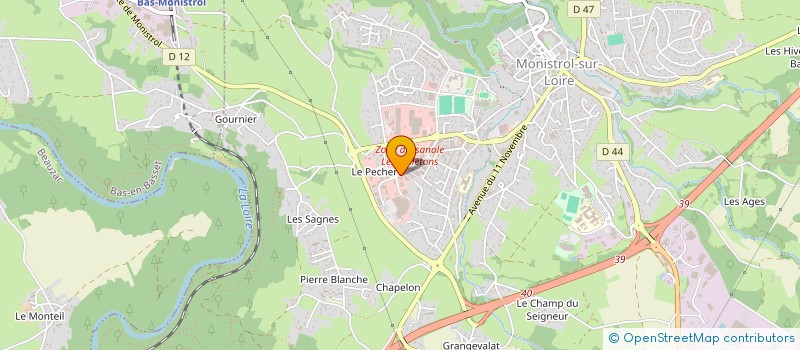localisation de l'entreprise SAMBA FLEURS à MONISTROL-SUR-LOIRE