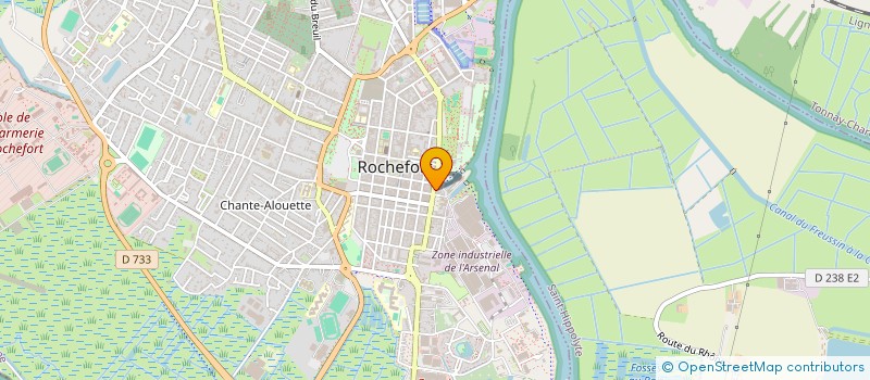 localisation de l'entreprise SAMBA FRIPERIE CAFE  ROCHEFORT