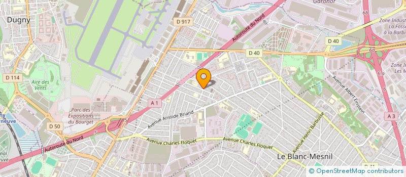 localisation de l'entreprise SAMBA MB à LE BLANC-MESNIL