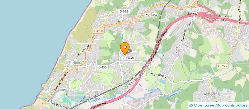 localisation de l'entreprise SAMBA PRODUCTIONS à BIDART