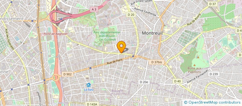 localisation de l'entreprise SAMBACADEMIA à MONTREUIL