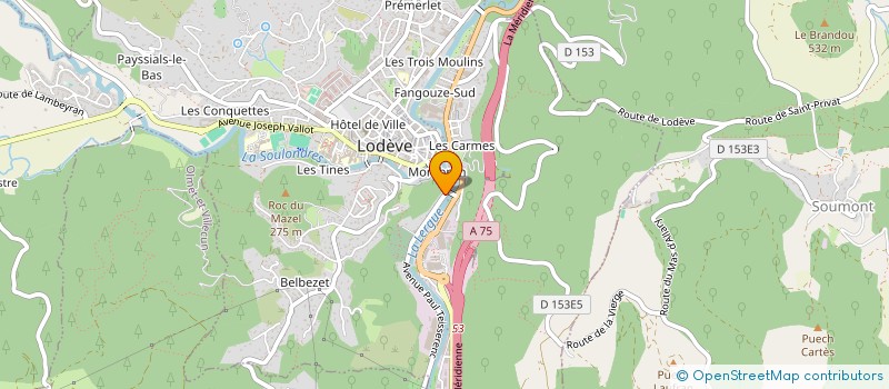 localisation de l'entreprise SAMBALAGOU à LODEVE