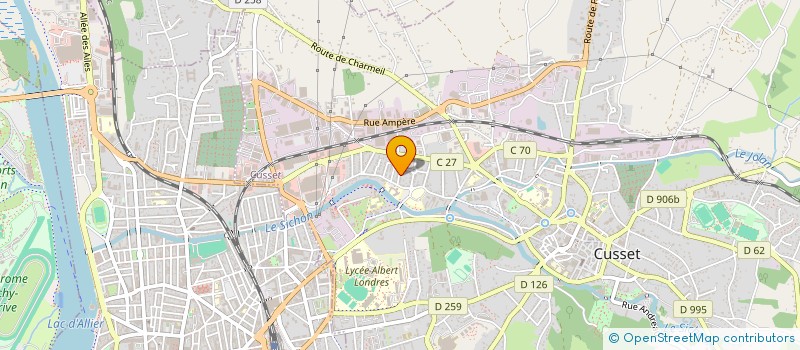 localisation de l'entreprise SAMBAT 03 à CUSSET