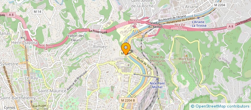 localisation de l'entreprise SAMBE I à NICE