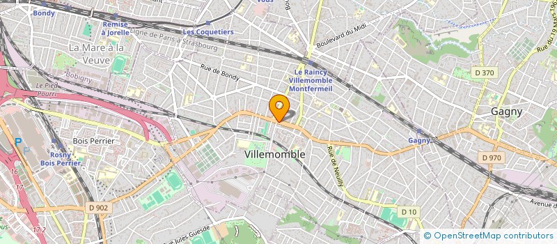 localisation de l'entreprise SAMBE SAMBE ( SMB )  VILLEMOMBLE