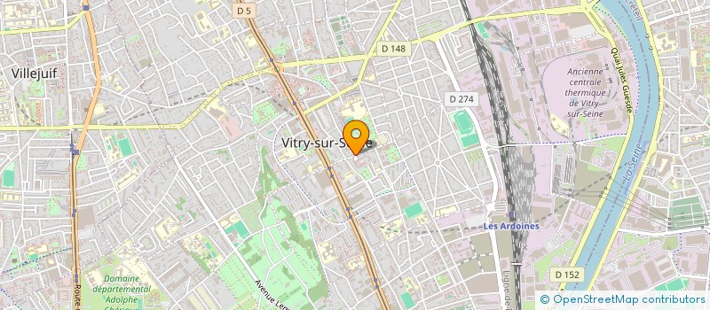 localisation de l'entreprise SAMBO à VITRY-SUR-SEINE