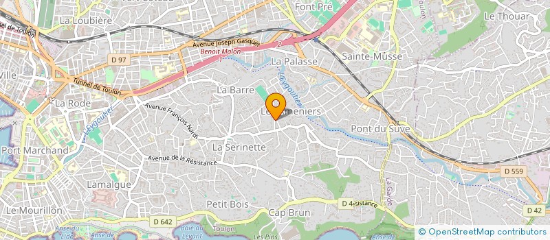 localisation de l'entreprise SAMBO 83  TOULON