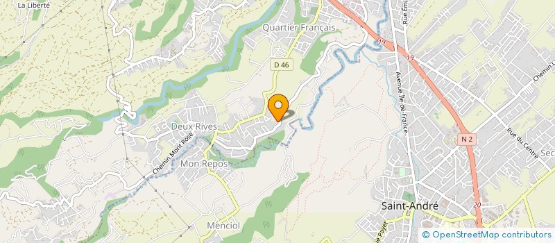 localisation de l'entreprise SAMBO 974 COMBAT ET LOISIR ET TOUTES DISCIPLINES ASSIMILEES  SAINTE-SUZANNE