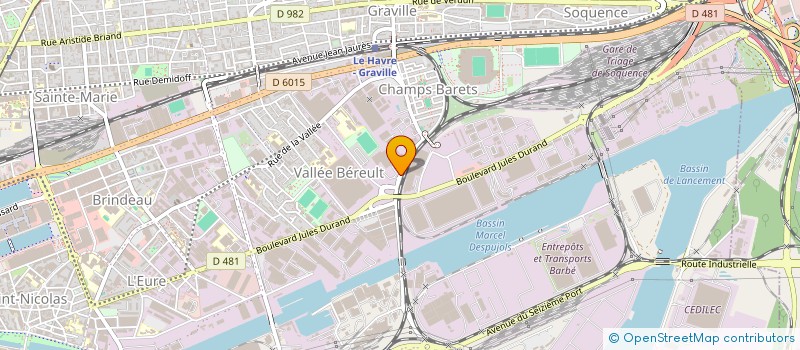 localisation de l'entreprise SAMBODEX à LE HAVRE