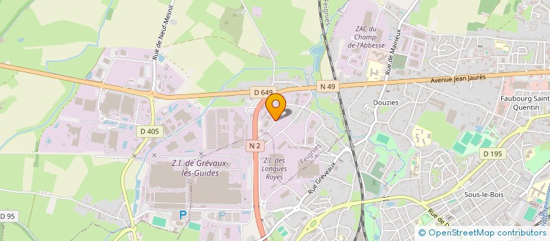 localisation de l'entreprise SAMBRE ELEC  FEIGNIES