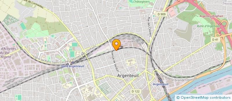 localisation de l'entreprise SAMBRE ET MEUSE  ARGENTEUIL