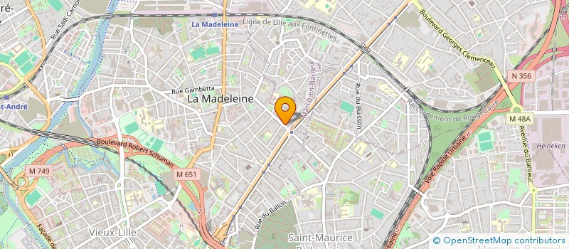 localisation de l'entreprise SAMBRE ET MEUSE ACIER à LA MADELEINE