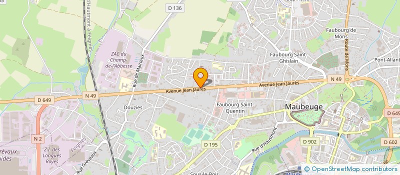 localisation de l'entreprise SAMBRE PECHE à MAUBEUGE