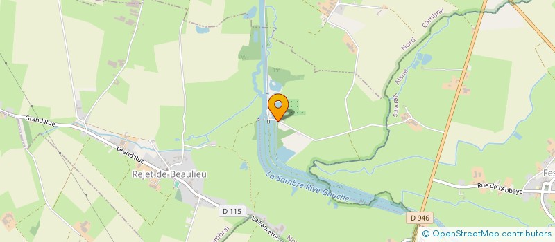 localisation de l'entreprise SAMBRE PREFA à LE CATEAU-CAMBRESIS