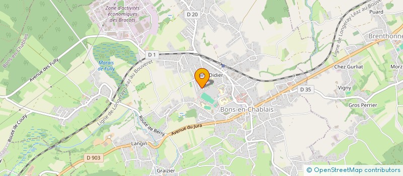 localisation de l'entreprise SAMBRODOYON  BONS-EN-CHABLAIS