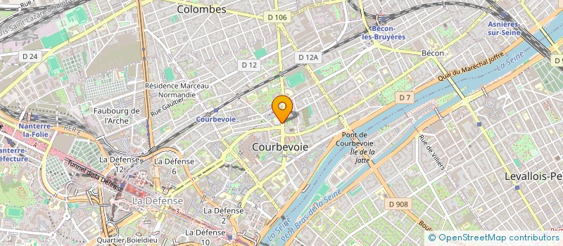 localisation de l'entreprise SAMBUERY à COURBEVOIE