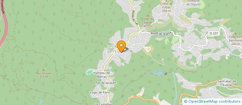 localisation de l'entreprise SAMCELL  LES ADRETS-DE-L'ESTEREL